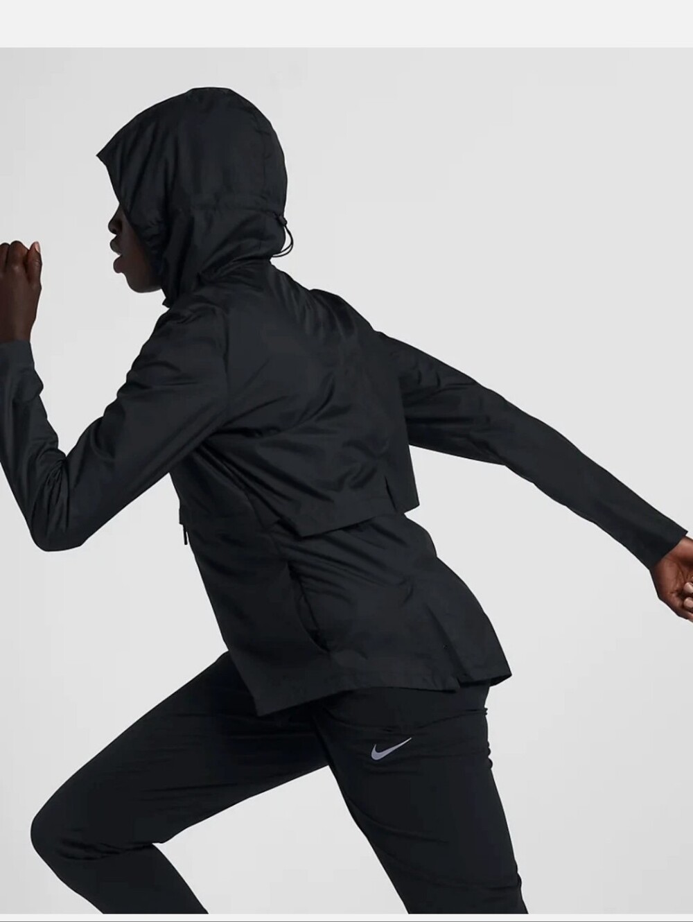 Nike Women's Essential Repel Black Running Jacket XS - Picture 2 of 9